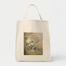 young woman 2 canvas bag