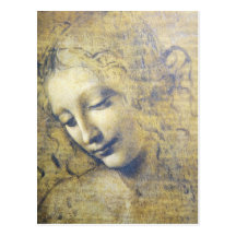 young woman 2 postcards