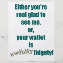 Your Fidgety Wallet Full Colour Flyer