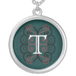 Your Letter. Custom Dark Multi-Colour Monogram. Custom Necklace
