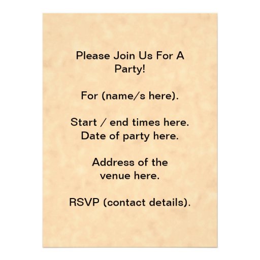 Your Letter. Custom Monogram. Black & Parchment Custom Invitation