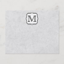 Your Letter. Custom Monogram. Grey, Black & White Custom Flyer