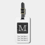 Your Letter Monogram. Picture of Black Wood.