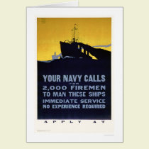 Your Navy Calls - Firemen Needed (US02298) cards