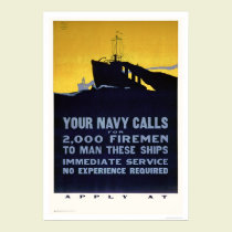 Your Navy Calls - Firemen Needed (US02298) posters