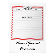 Your Special Occasion Recipe Invitation