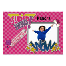 Your Super Preschool - Kindergarten Graduation Personalized Invite