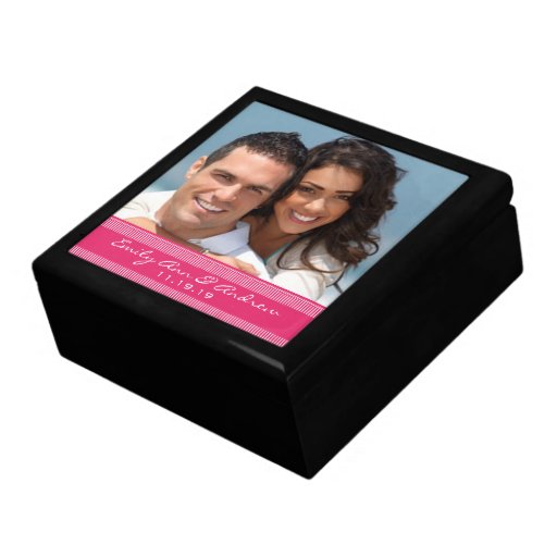 Your Wedding or Engagement Photo Anniversary Gift Jewelry Boxes