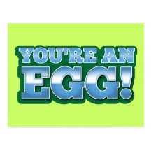 You're an EGG!  an awesome kiwi saying Post Card