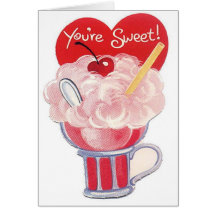 You're Sweet Vintage Retro Soda Card