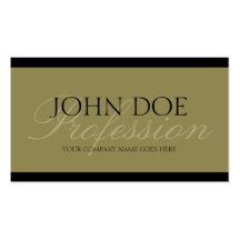 YourJobTitle! Antique Gold Script Business Card Template