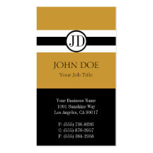 YourJobTitle Pendant Gold Business Card