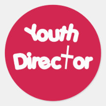 Youth Director Round Sticker