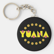Yuana in Flores Yellow Keychains