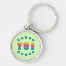 Yui in Flores Rainbow Keychain
