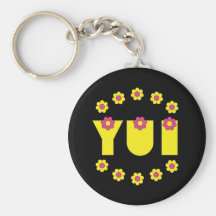 Yui in Flores Yellow Keychains