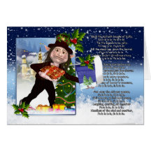 Yule Christmas Card - Deck The Halls With Boughs O