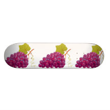 Yummy Bunch Of Red Grapes Skateboard Decks