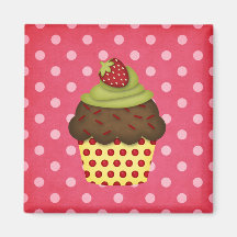 yummy cupcake magnet