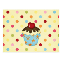 yummy cupcake postcards