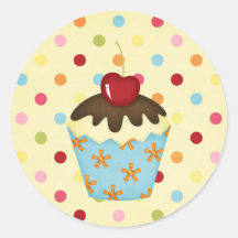 yummy cupcake stickers