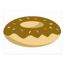 Yummy Food - Doughnut Post Card