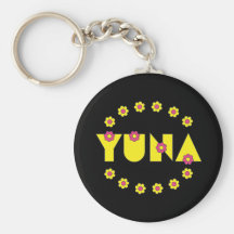 Yuna in Flores Yellow Keychain