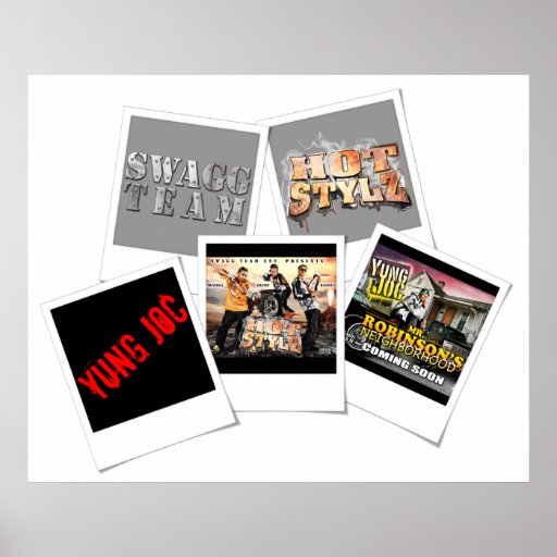 Yung Joc Collage Photo Design Poster