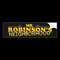 Yung Joc Mr. Robinson's Neighbourhood Bumper Stick bumper stickers
