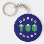 Yuu in Soccer Green Key Chain