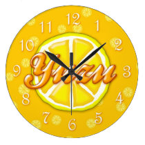 Yuzu Fruit wall clocks