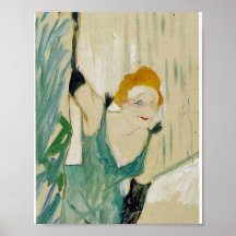 Yvette Guilbert by Henri de Toulouse-Lautrec Posters