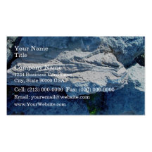 Z shaped layers in limestone business card