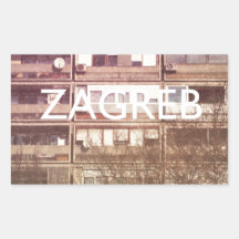 Zagreb Rectangle Sticker