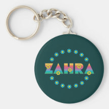 Zahra in Flores Rainbow Key Chain