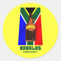 Zamalek - Babalas Please be Quiet Round Sticker