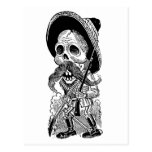 Zapatista  Calavera. c. early 1900's. Mexico. Postcard