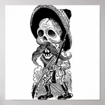 Zapatista  Calavera. c. early 1900's. Mexico. Posters