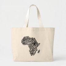 Zebra African Safari Africa Map Bag