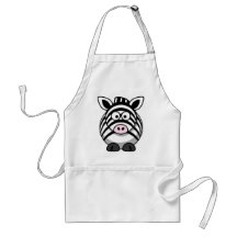 Zebra Art Aprons