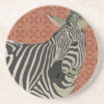 Zebra Art Pink Coaster