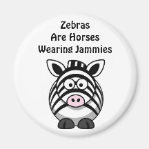 Zebra Art Refrigerator Magnets