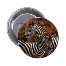 Zebra baby art pinback buttons