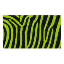 zebra black stripes business card templates