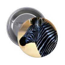 Zebra Close-Up Pin