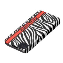 Zebra Custom Case-Mate ID™ iPhone 4/4S Case