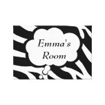 Zebra Custom Wrapped Canvas Gallery Wrap Canvas