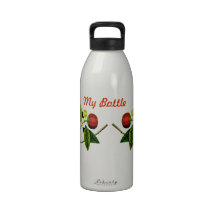 Zebra Doves Water Bottle