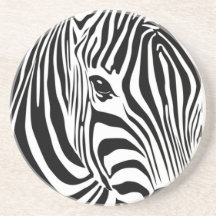 Zebra Head Beverage Coaster