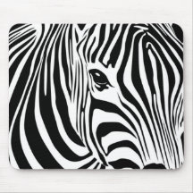 Zebra Head Mousepad
